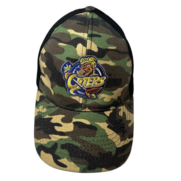 Erie Otters Camo Snapback Trucker Dad Hat Cap Hunting OHL CHL Matthew Schaefer - Picture 2 of 9